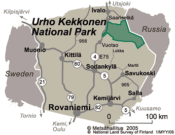 Directions to Urho Kekkonen National Park 