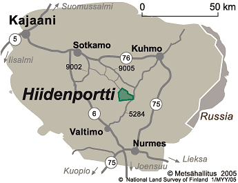 Directions to Hiidenportti National Park 