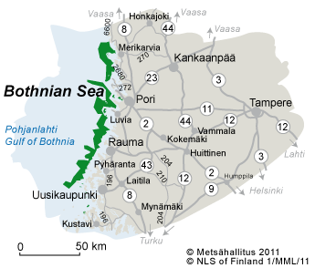Directions to Bothnian Sea National Park 