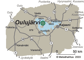 paltaniemi kartta Oulujarvi Hiking Area Directions And Maps Nationalparks Fi paltaniemi kartta