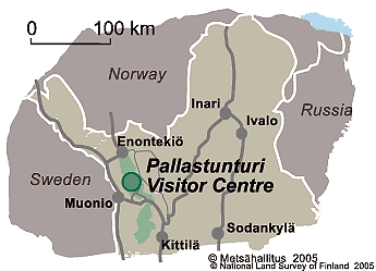 pallastunturi kartta Visit Pallastunturi Visitor Centre   Nationalparks.fi