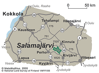 Directions to Salamajärvi National Park 
