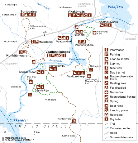 Maps of Arctic Circle Hiking Area 