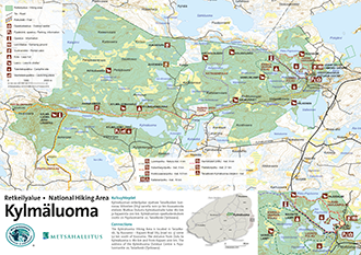 Maps of Kylmäluoma Hiking Area 