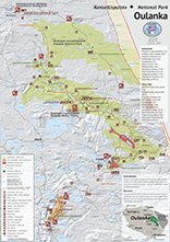 kartta karhunkierros Winter Trails in Oulanka   Nationalparks.fi