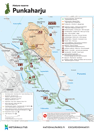 Maps of Punkaharju Nature Reserve 