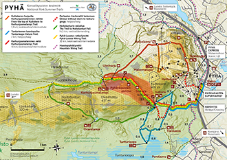 pyhätunturi kartta Pyha Luosto National Park Directions And Maps Nationalparks Fi pyhätunturi kartta