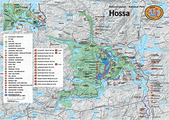 Карты и схема проезда парка «Хосса» 