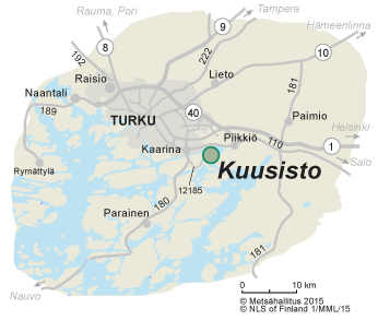 Directions to Kuusisto Bishop's Castle Ruins 